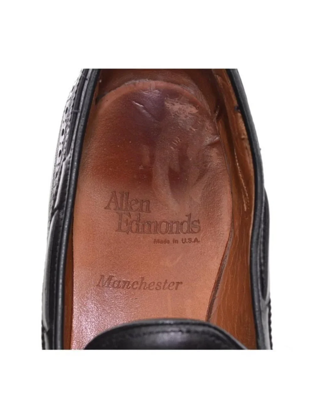 Men Allen Edmonds Manchester Black Tassel Loafers 9 B